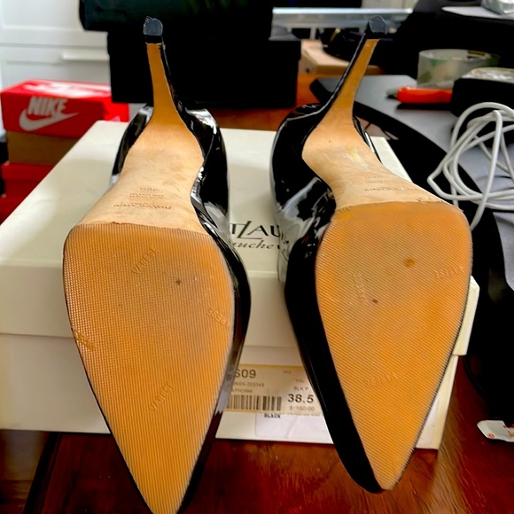 Yves Saint Laurent YSL Pump Vitello Vernice Black Size 38.5 EU / 8 US - Picture 5 of 6